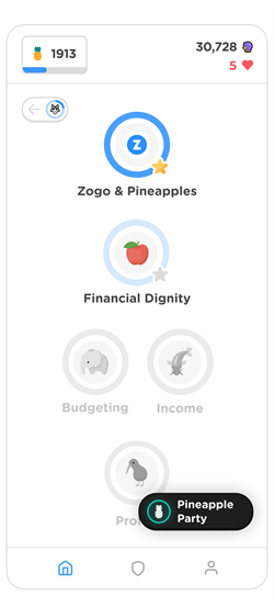 Zogo App Homepage